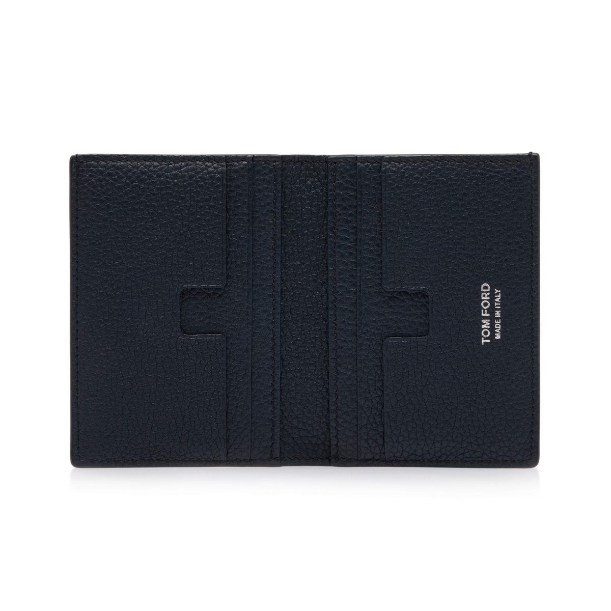 Tom Ford Grain Läder Folding Cardholder Liten Plånbok Herr Blå | 537RHQTEZ