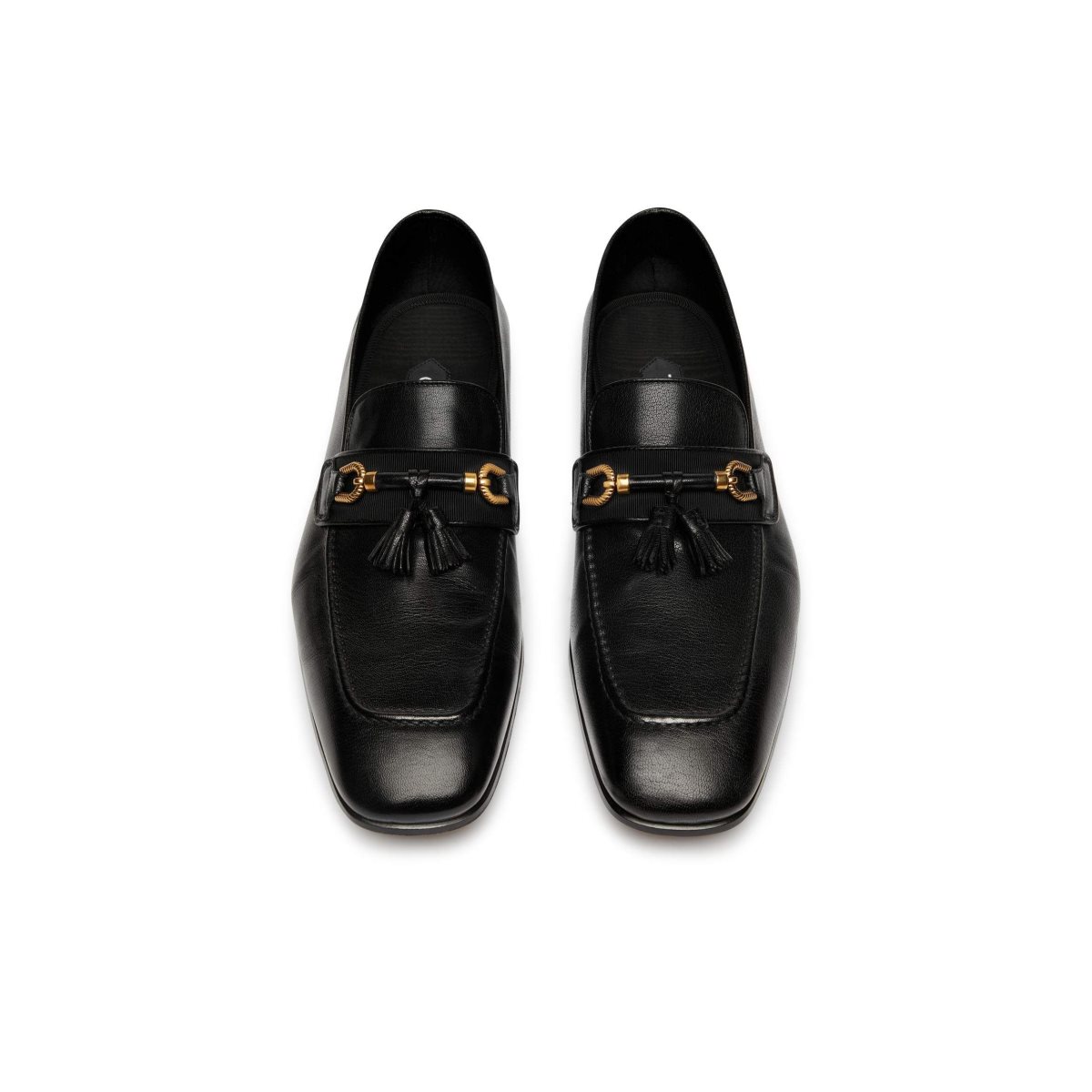 Tom Ford Grain Läder Jack Tassel Loafers Herr Svarta | 289PLZIYG