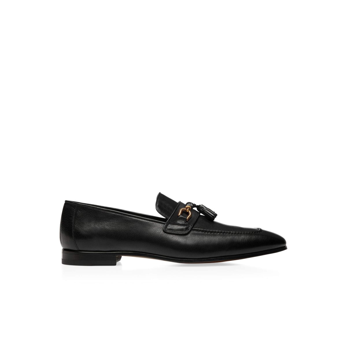 Tom Ford Grain Läder Jack Tassel Loafers Herr Svarta | 289PLZIYG