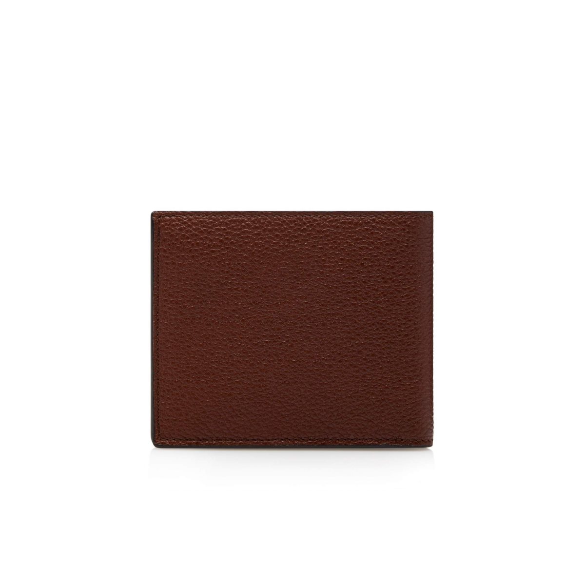 Tom Ford Grain Läder Klassiska Bifold Wallet Liten Plånbok Herr Bruna | 917FOUMKS