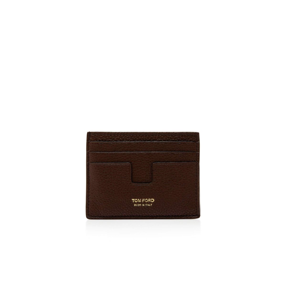 Tom Ford Grain Läder Klassiska Cardholder Liten Plånbok Herr Bruna | 246OJVNXM