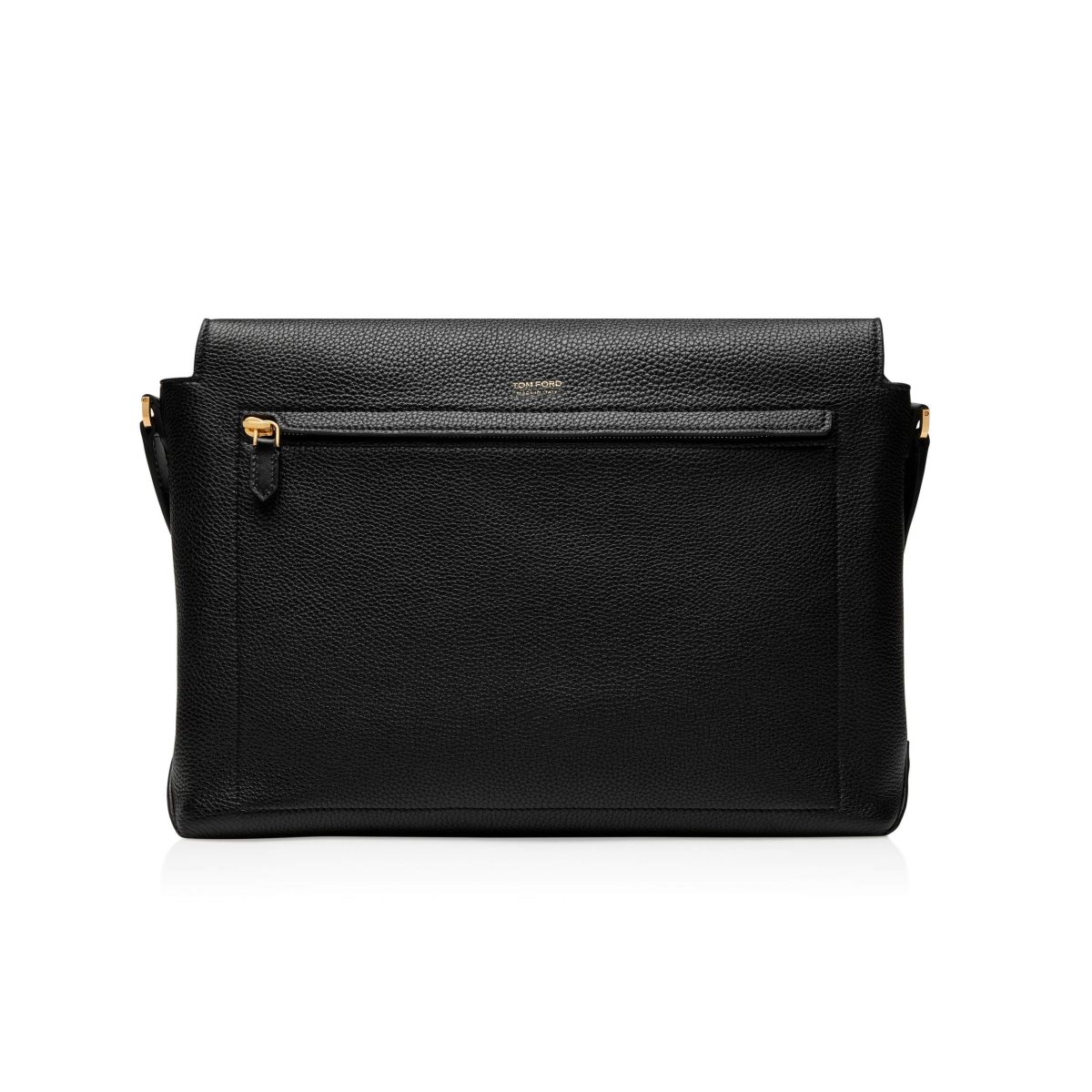 Tom Ford Grain Läder Medium Messenger Portfölj Herr Svarta | 950HRKNXQ