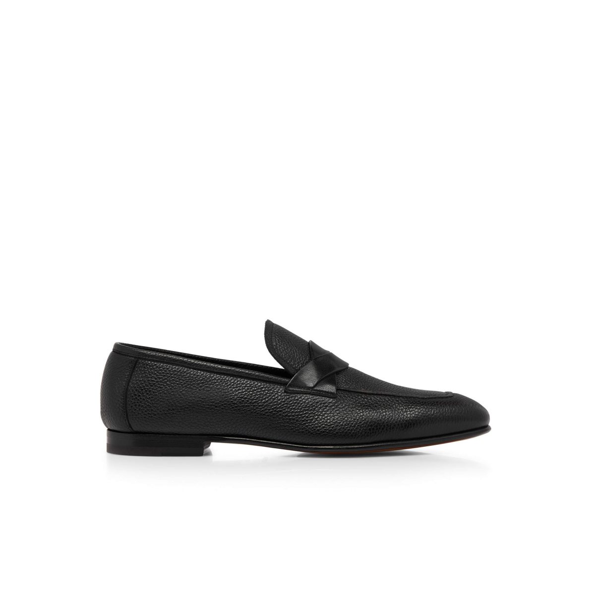 Tom Ford Grain Läder Sean Twisted Band Loafers Herr Svarta | 768EPDWRF