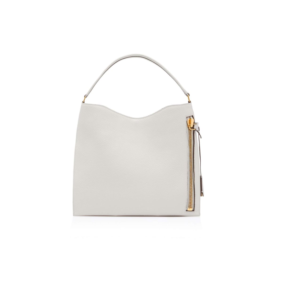 Tom Ford Grain Läder Small Alix Hobo Axelväska Dam Chalk | 563GQALJB