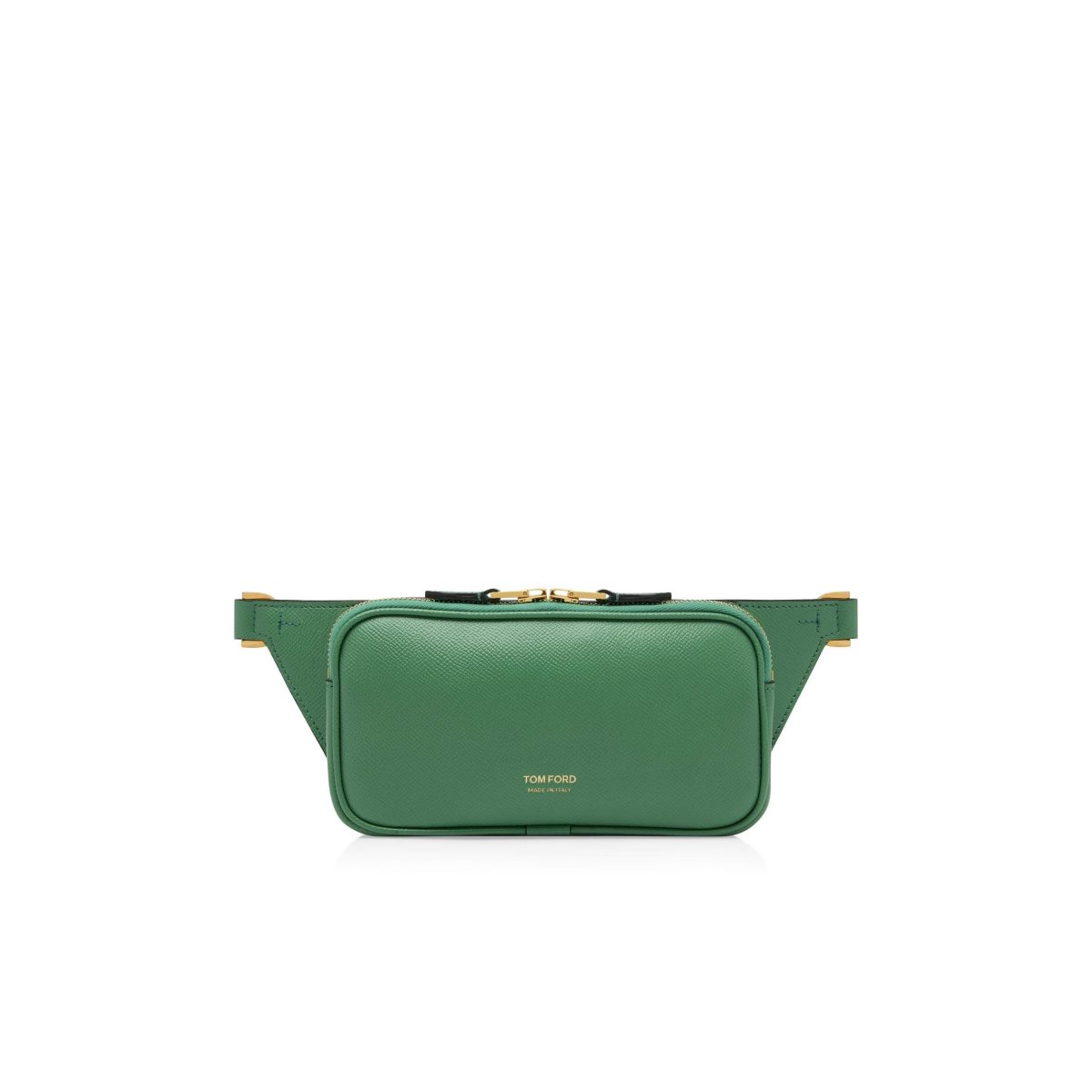 Tom Ford Grain Läder Small Zip Bältesväska Herr Mintgröna | 842XTOFKS