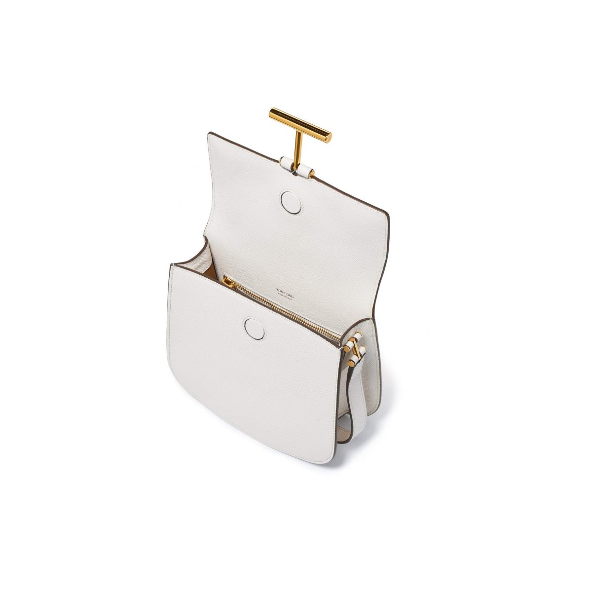 Tom Ford Grain Läder Tara Crossbody Väska Dam Chalk | 149PHXGTK