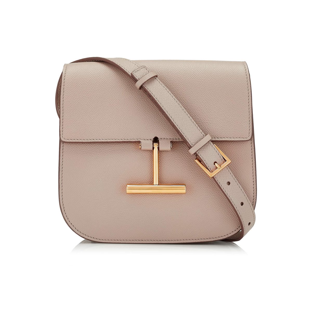 Tom Ford Grain Läder Tara Mini Crossbody Väska Dam Grå Bruna | 217IXBDEH