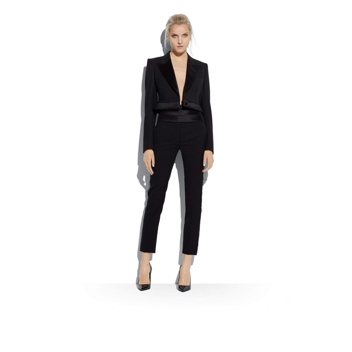 Tom Ford Gran De Poudre 'Tuxedo' Skinnys Byxor Dam Svarta | 578LYWCDS