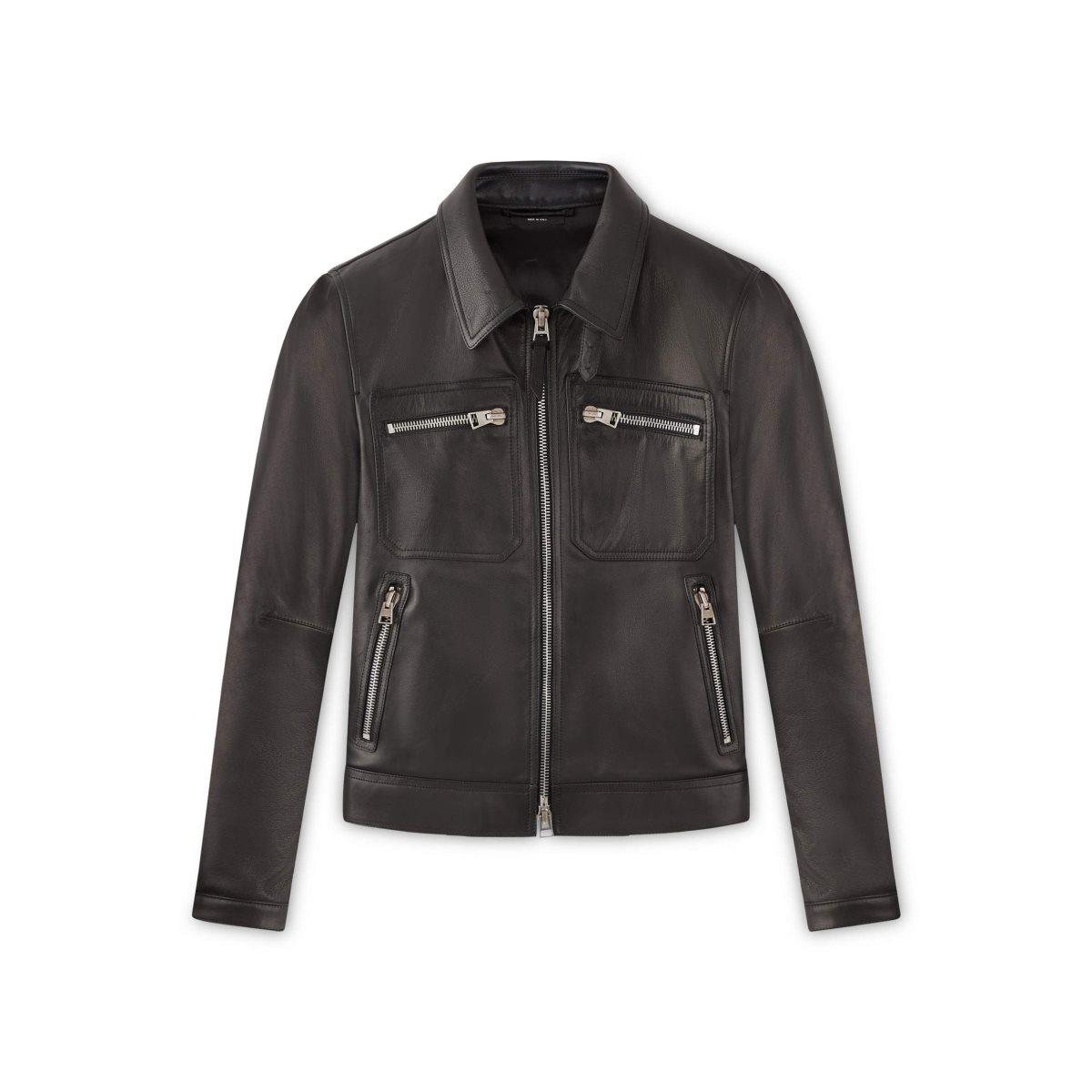 Tom Ford Icon Läder Zip Blouson Ytterkläder Herr Svarta | 684ZMNCYJ