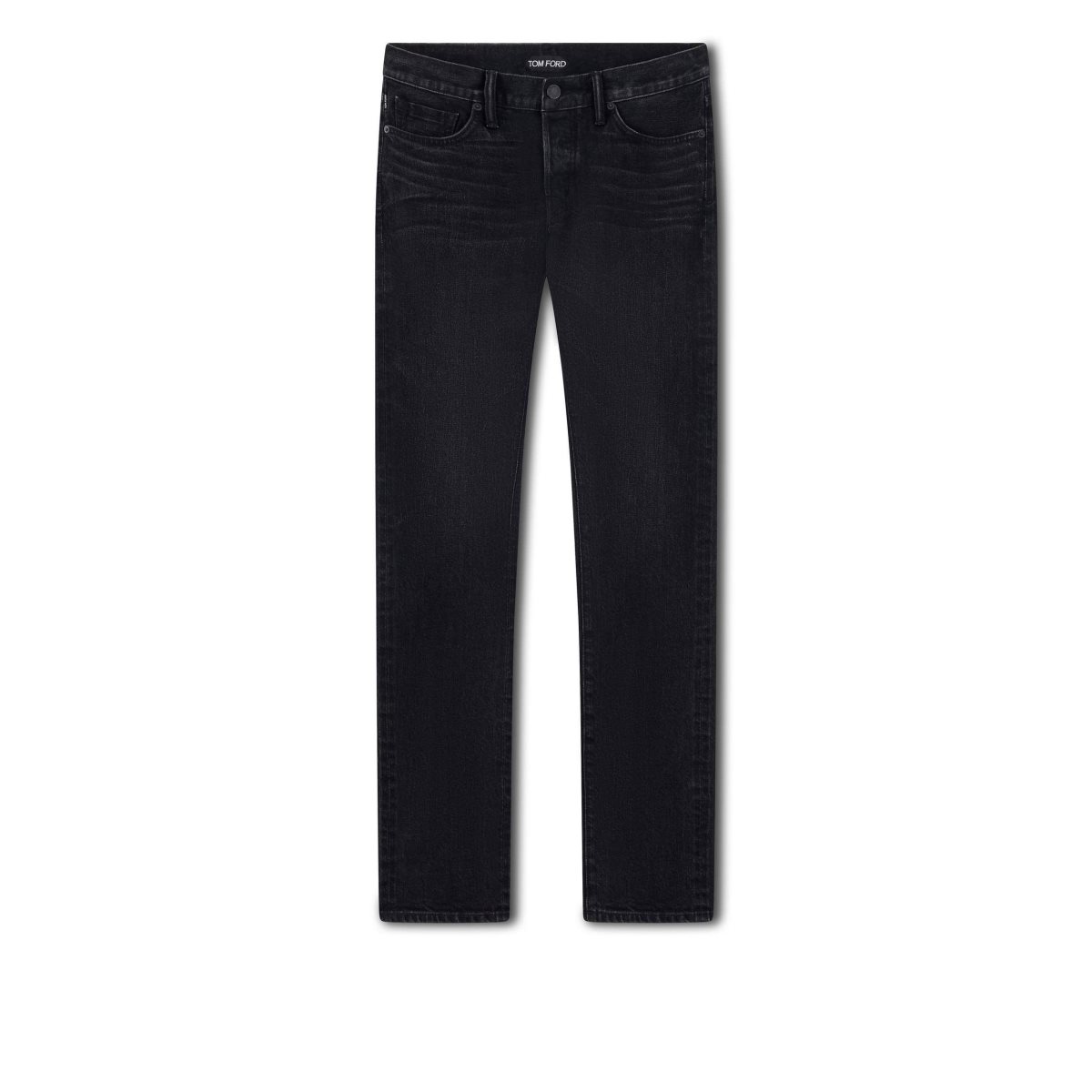 Tom Ford Japanese Selvedge Slim Fit Jeans Herr Svarta | 743TRAMUX