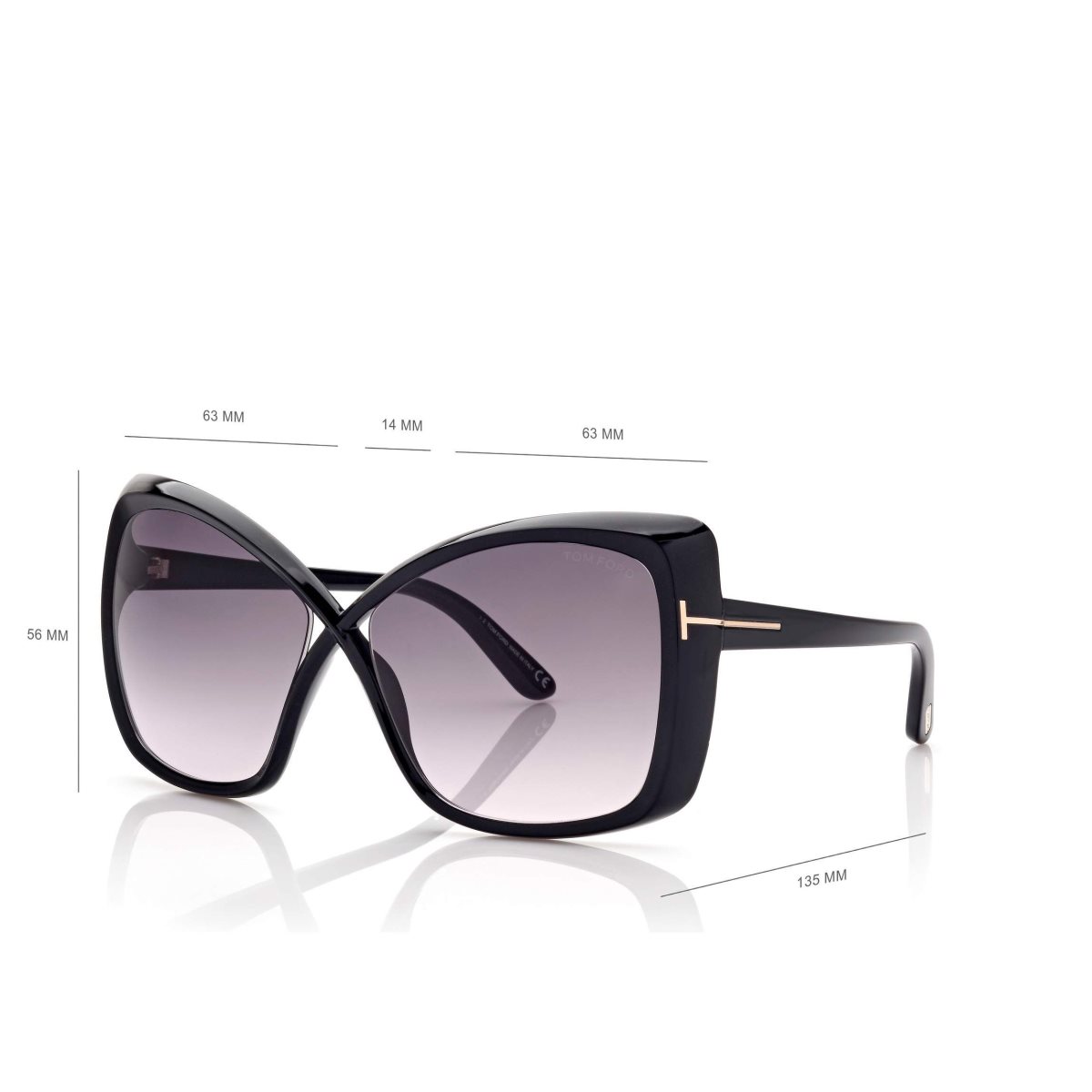 Tom Ford Jasmin Solglasögon Dam Svarta | 523XWHRFP