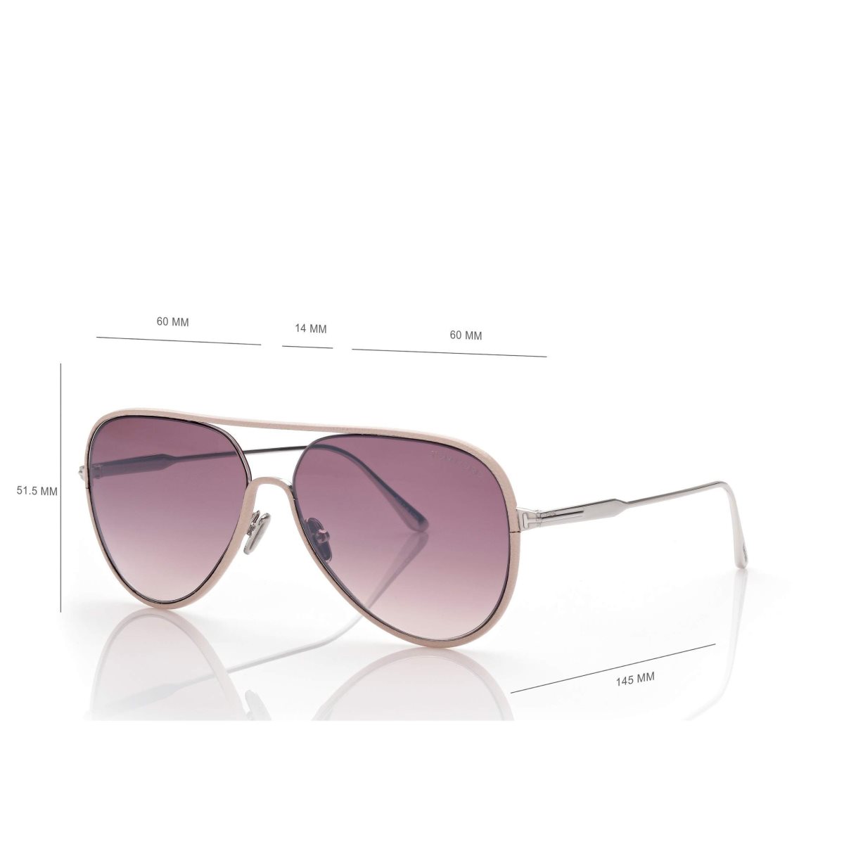 Tom Ford Jessie Solglasögon Herr Silver Rosa | 187BJEKMA