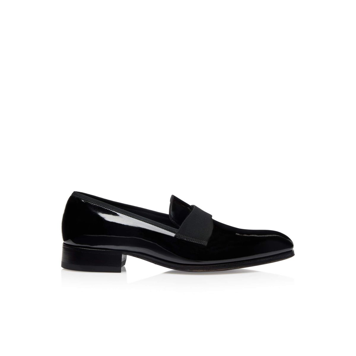 Tom Ford Lack Läder Edgar Evening Tofflor Loafers Herr Svarta | 950FKZUNE