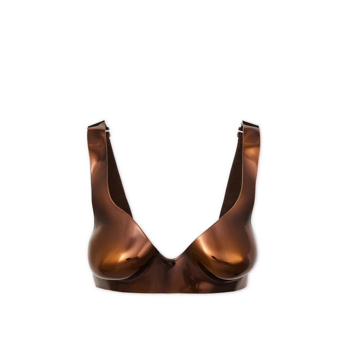 Tom Ford Lacquered Chromed Acrylic Anatomical Bra Blast Dam Bruna | 623OAENBR