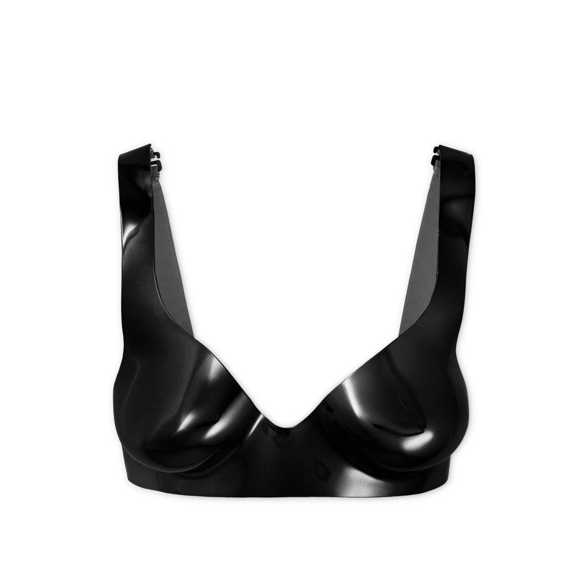 Tom Ford Lacquered Chromed Acrylic Anatomical Bra Blast Dam Svarta | 698QFANOH