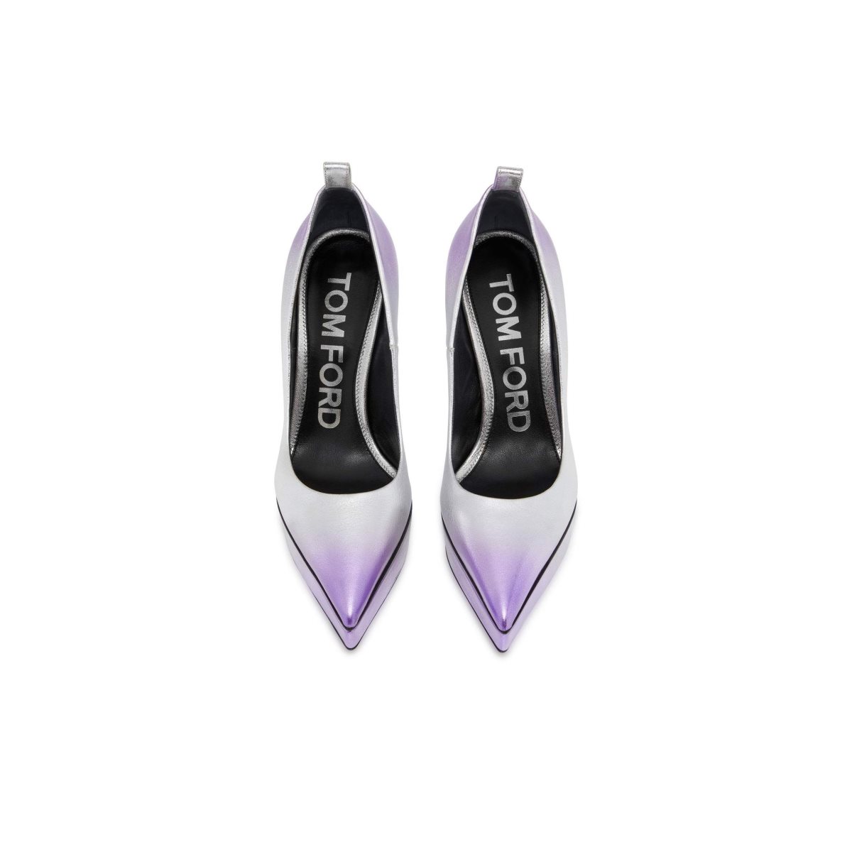 Tom Ford Laminated Läder Pumps Dam Silver Lila | 127HMTFKV