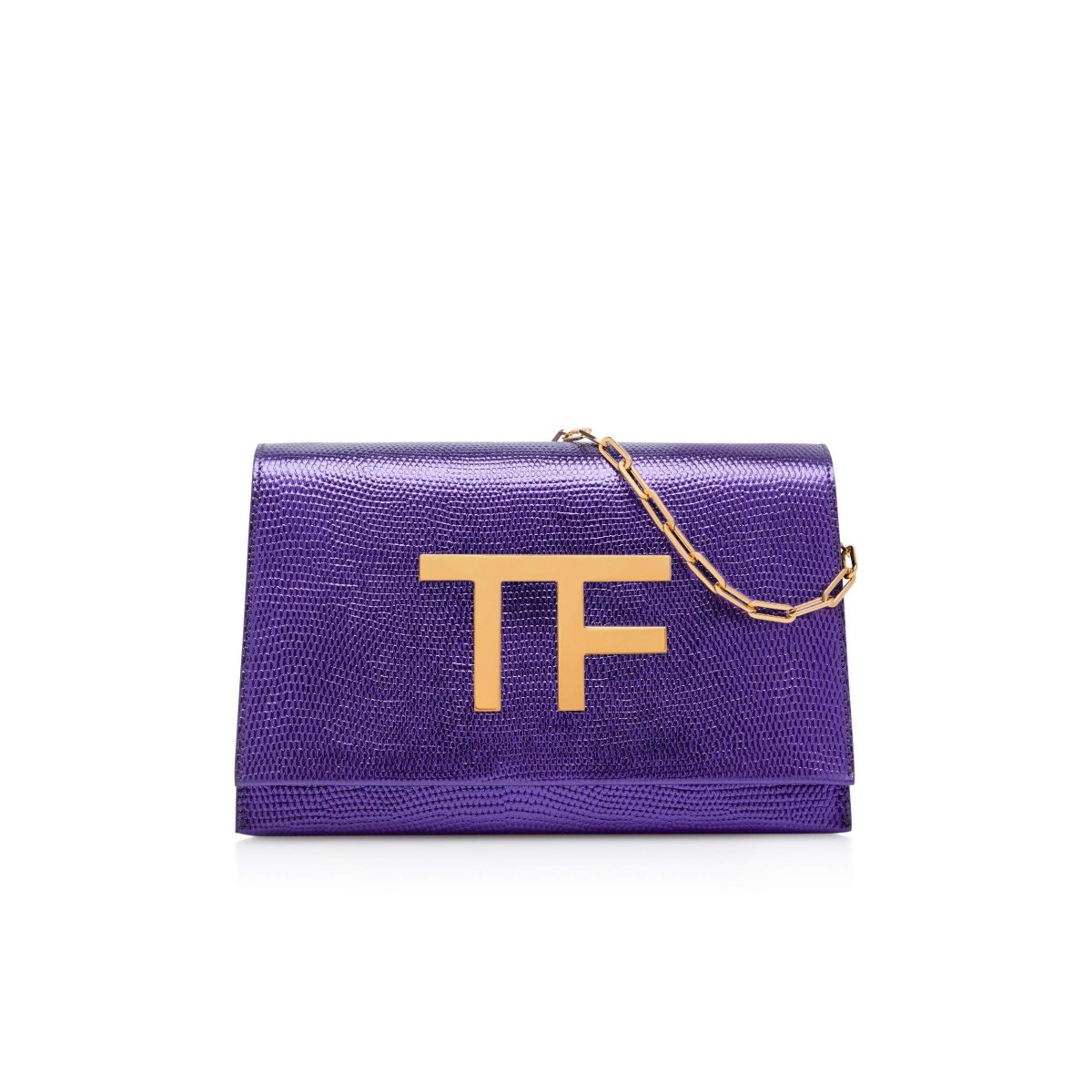 Tom Ford Laminated Printed Lizard Tf Disco Axelväska Dam Dahlia | 184KCJGSI