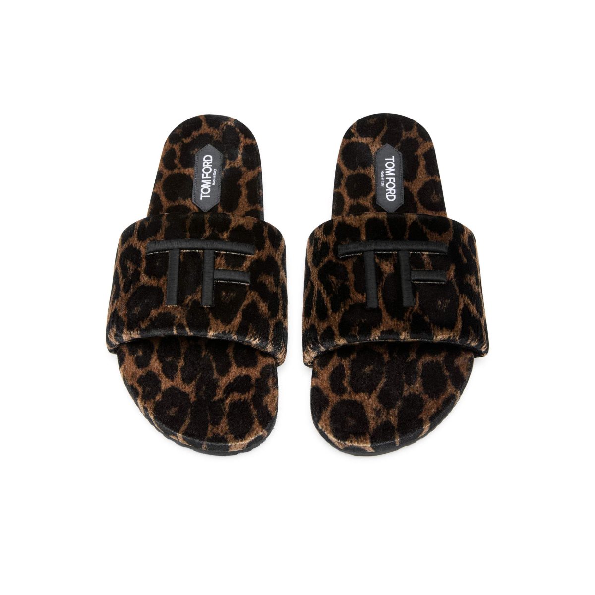 Tom Ford Leopard Print Velour Harrison Espadrille Herr Bruna Svarta | 892QLKPAR