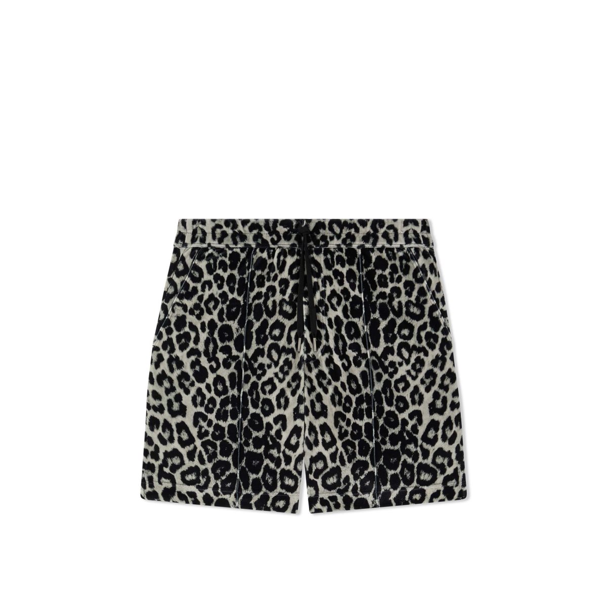 Tom Ford Leopard Print Velour Shorts Byxor Herr Svarta Beige | 697WYXTZE