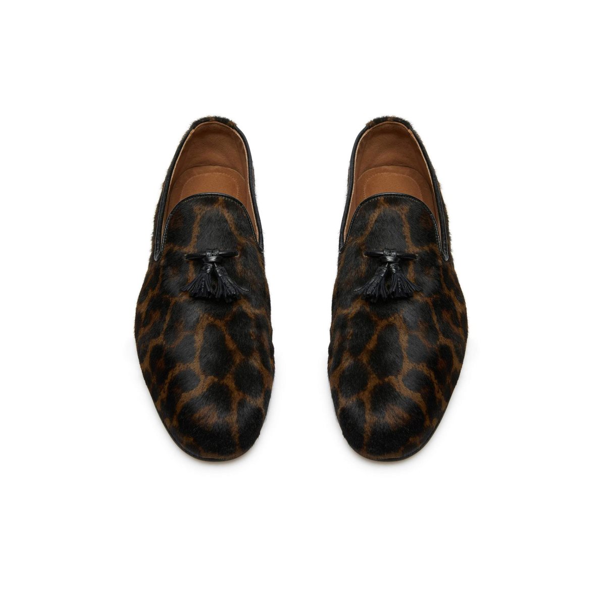 Tom Ford Leopard Printed Pony Nicolas Tofflor Loafers Herr Khaki Bruna | 126YDCNBR