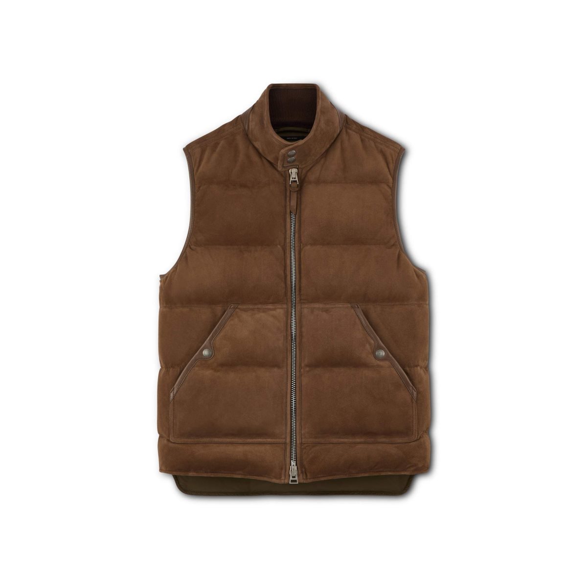 Tom Ford Light Mocka Down Gilet Ytterkläder Herr Mörkbruna | 706KIOZDP