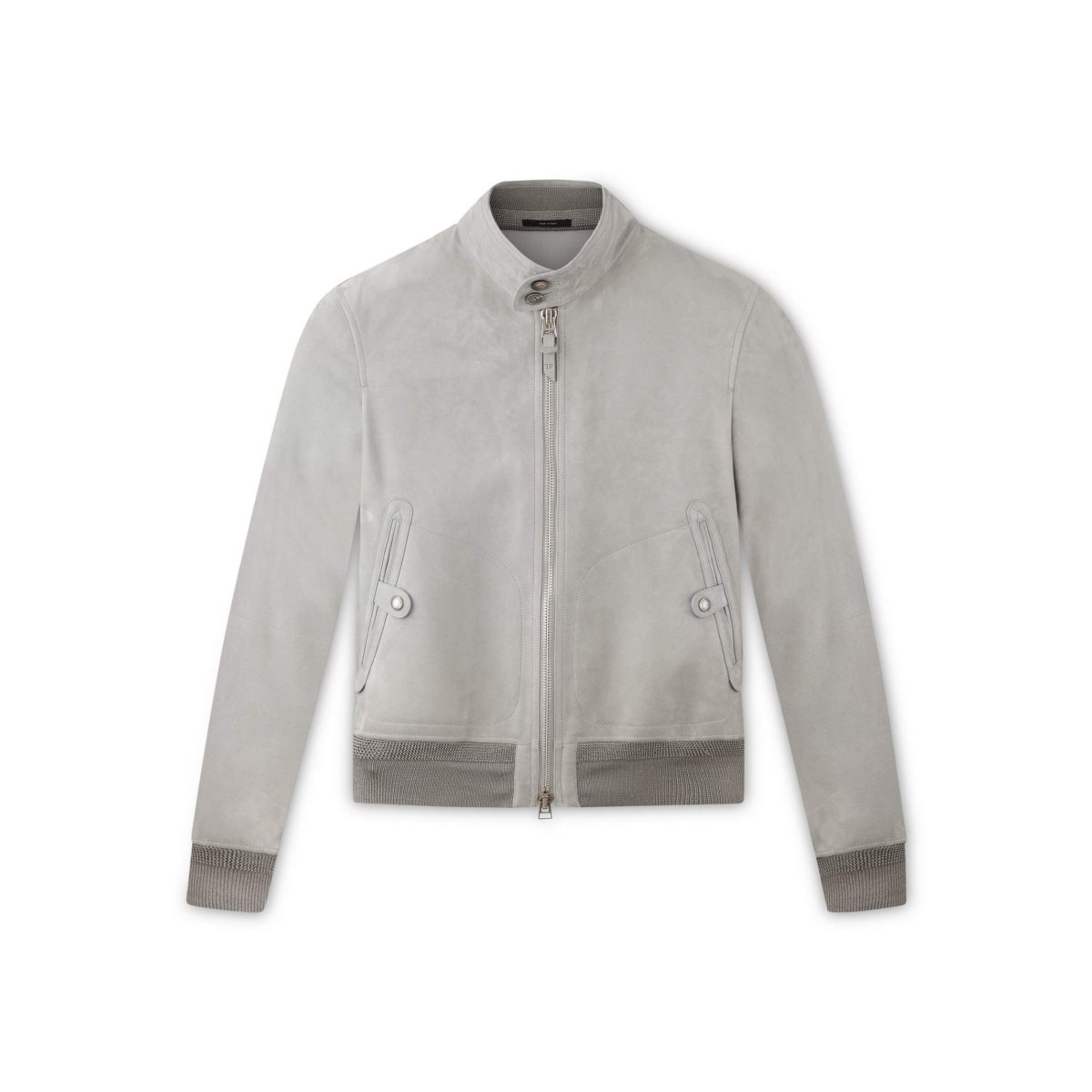 Tom Ford Light Mocka Harrington Jacket Ytterkläder Herr Ljusgrå | 870JXEPOI