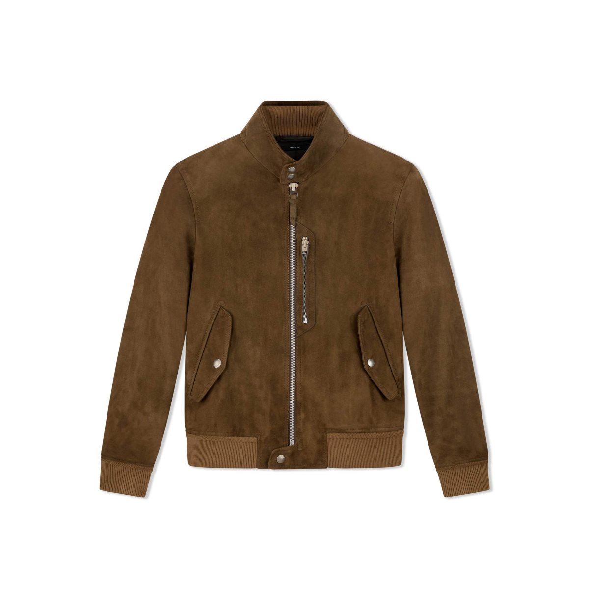 Tom Ford Light Mocka Harrington With Zip Ytterkläder Herr Cigar | 956PVJSOA