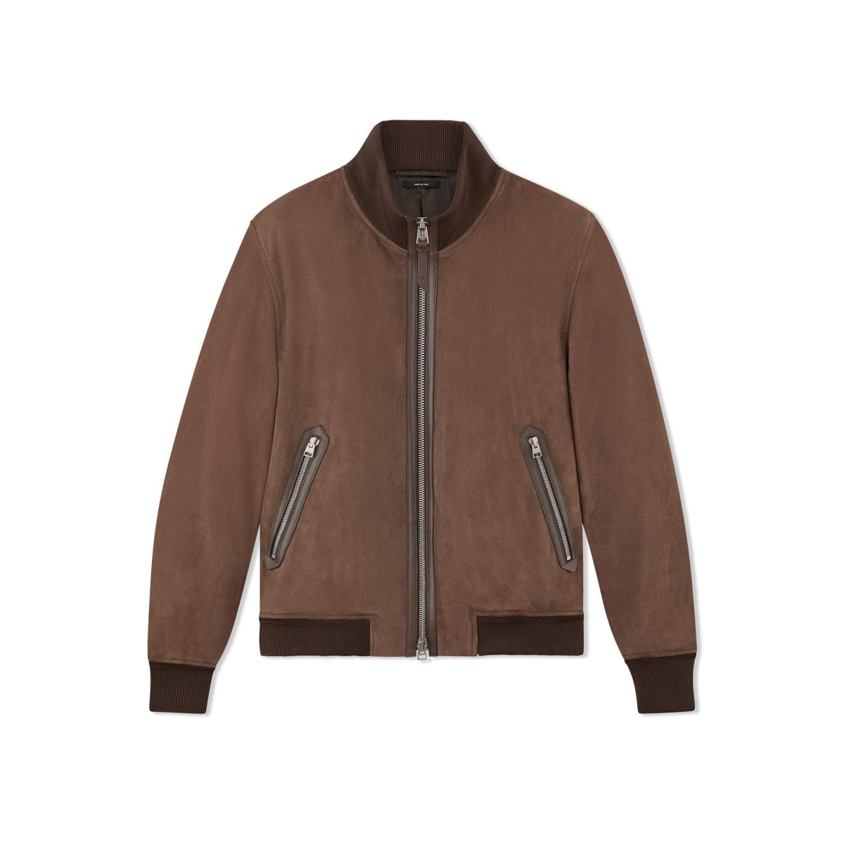 Tom Ford Light Mocka Track Bomber Ytterkläder Herr Bruna | 214JUZPQI