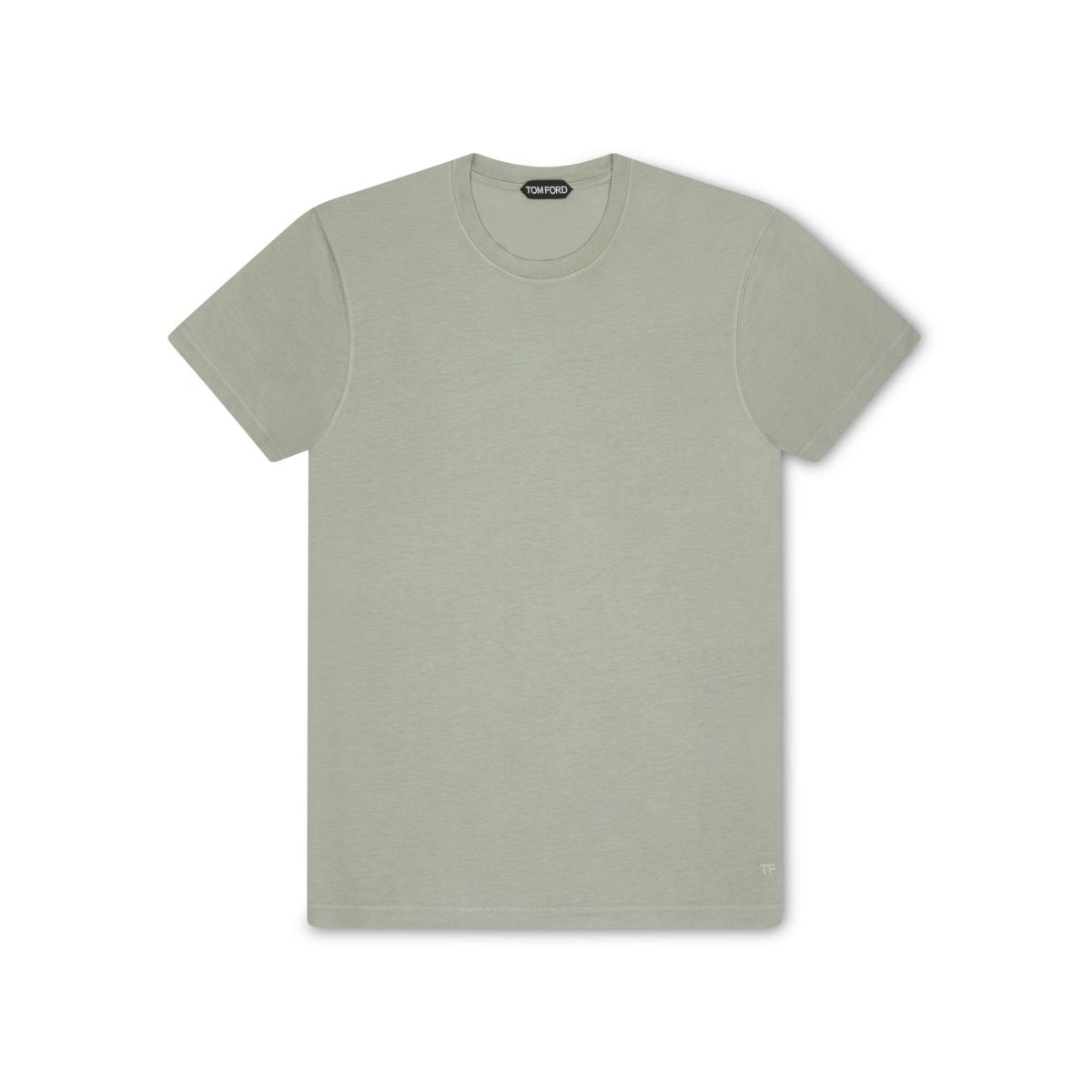 Tom Ford Lyocell Bomull Jersey T-shirt Stickat Herr Gröna | 134OILHRQ