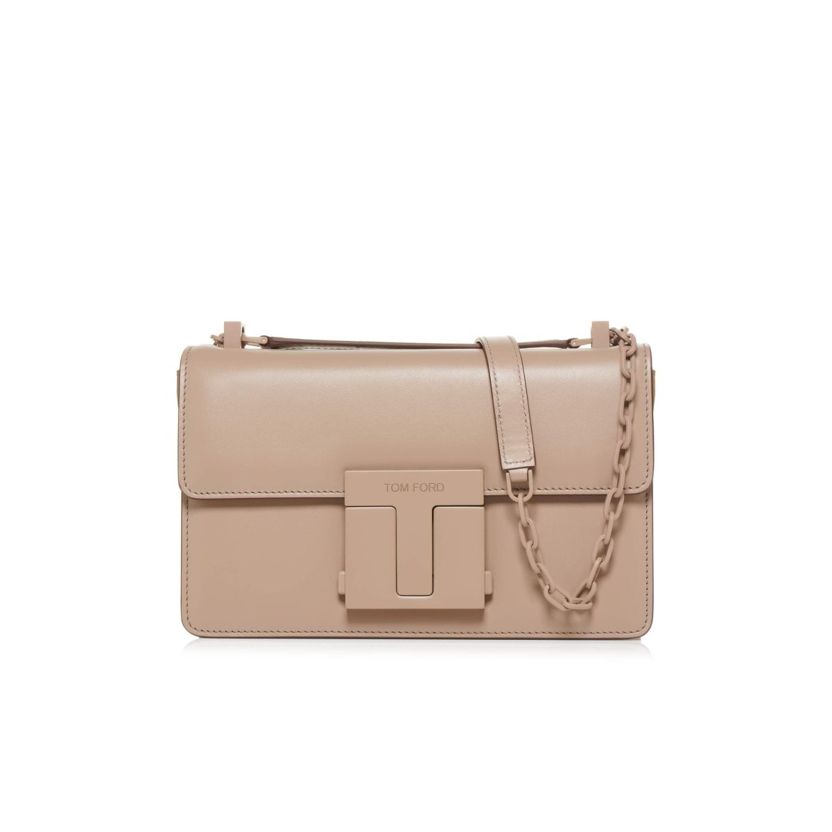 Tom Ford Läder 001 Medium Chain Crossbody Väska Dam Grå Bruna | 530VDHOAS