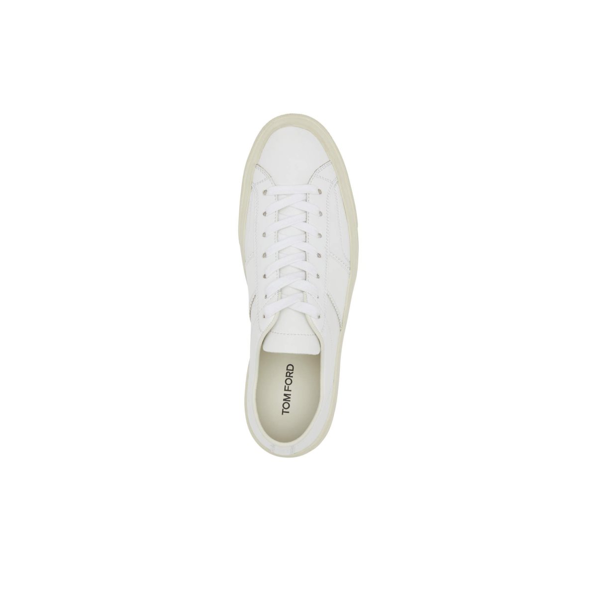 Tom Ford Läder Cambridge Sneakers Herr Vita | 048ZJBKAE