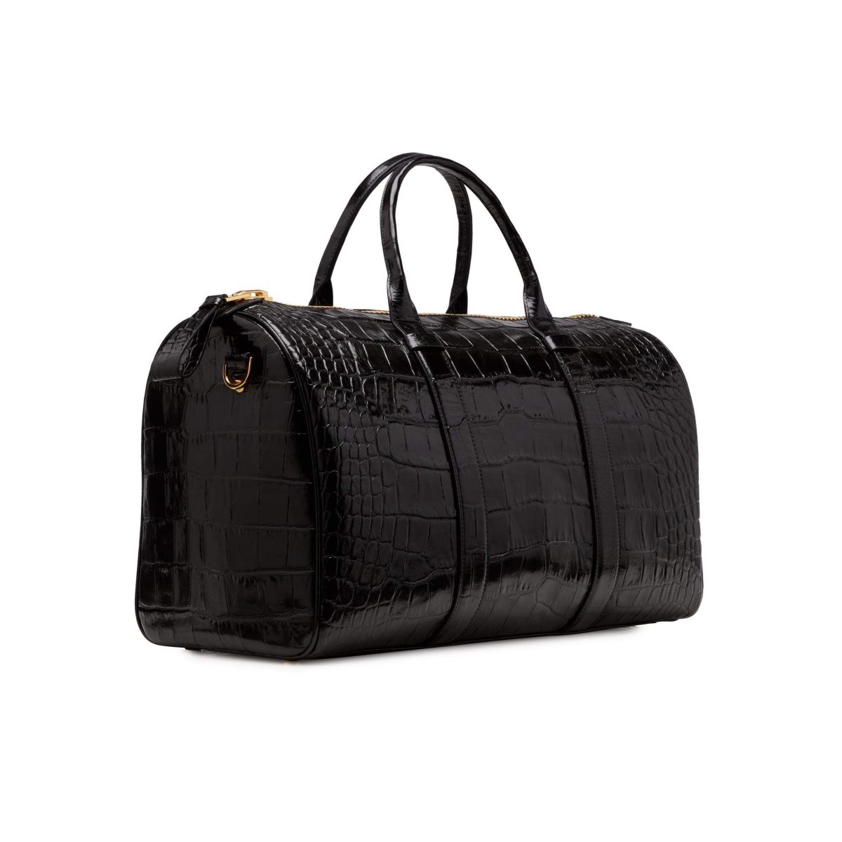 Tom Ford Medium Alligator Buckley Duffle Handbagage Väska Herr Svarta | 035RTYOGP