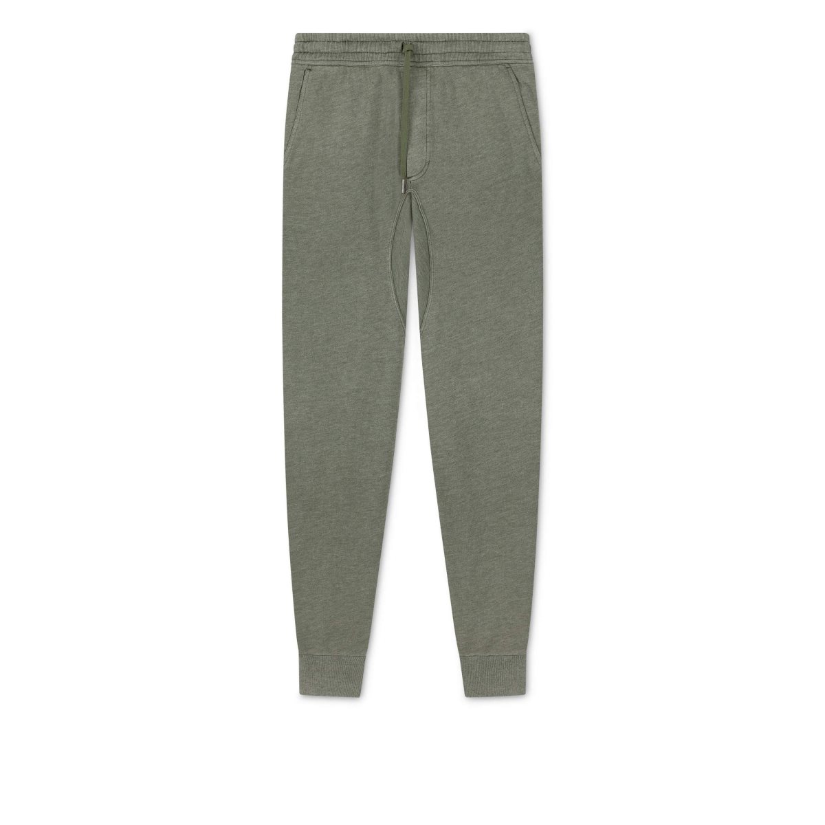 Tom Ford Melange Bomull Blend Sweatpants Stickat Herr Olivgröna | 352SLPUHQ