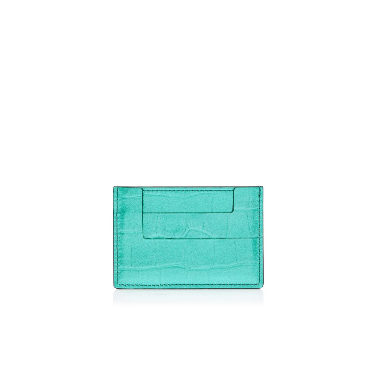 Tom Ford Metallic Stamped Läder Klassiska Tf Card Holder Liten Plånbok Dam Blå | 309HKBLUQ