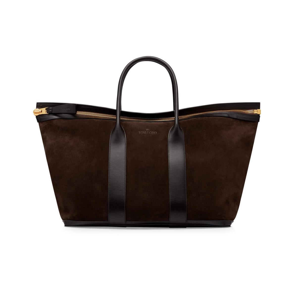 Tom Ford Mocka Buckley East West Tote Handbagage Väska Herr Ebony | 745DMTSFG