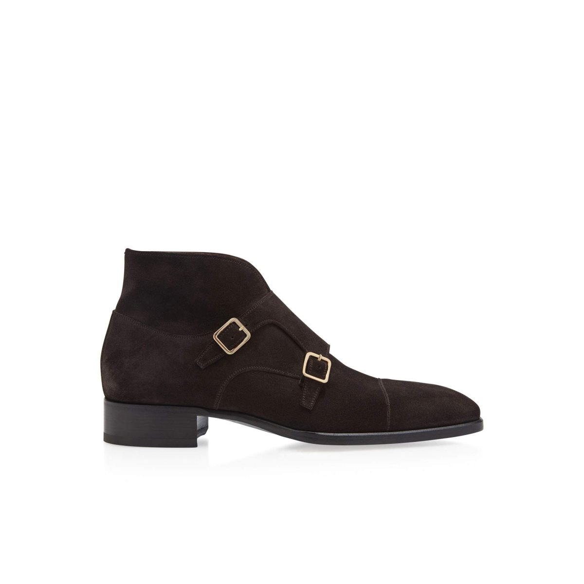 Tom Ford Mocka Elkan Monk Rem Boot Finskor Herr Mörk | 297WJMRUS