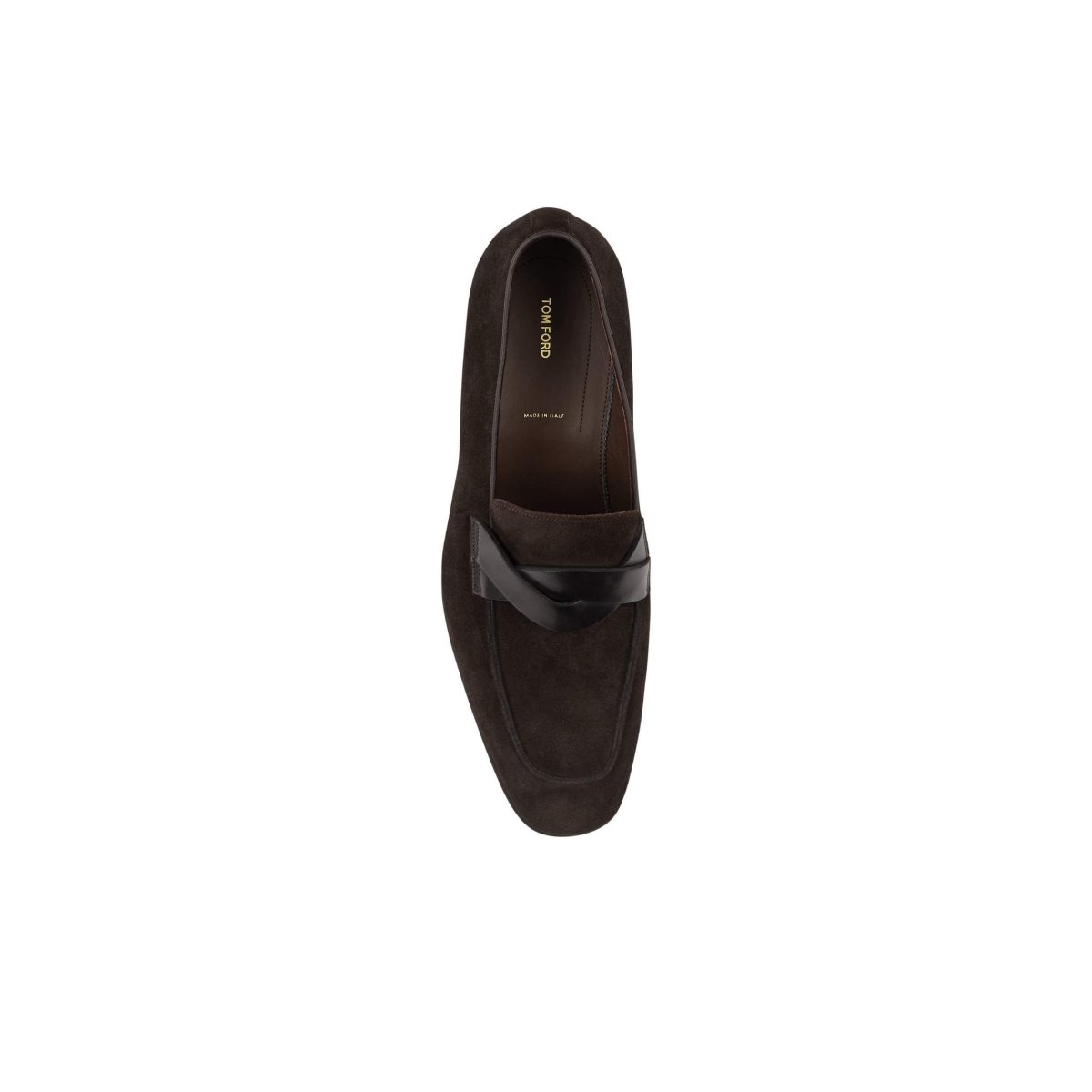 Tom Ford Mocka Elkan Twisted Band Loafers Herr Mörk | 670RQLPVO