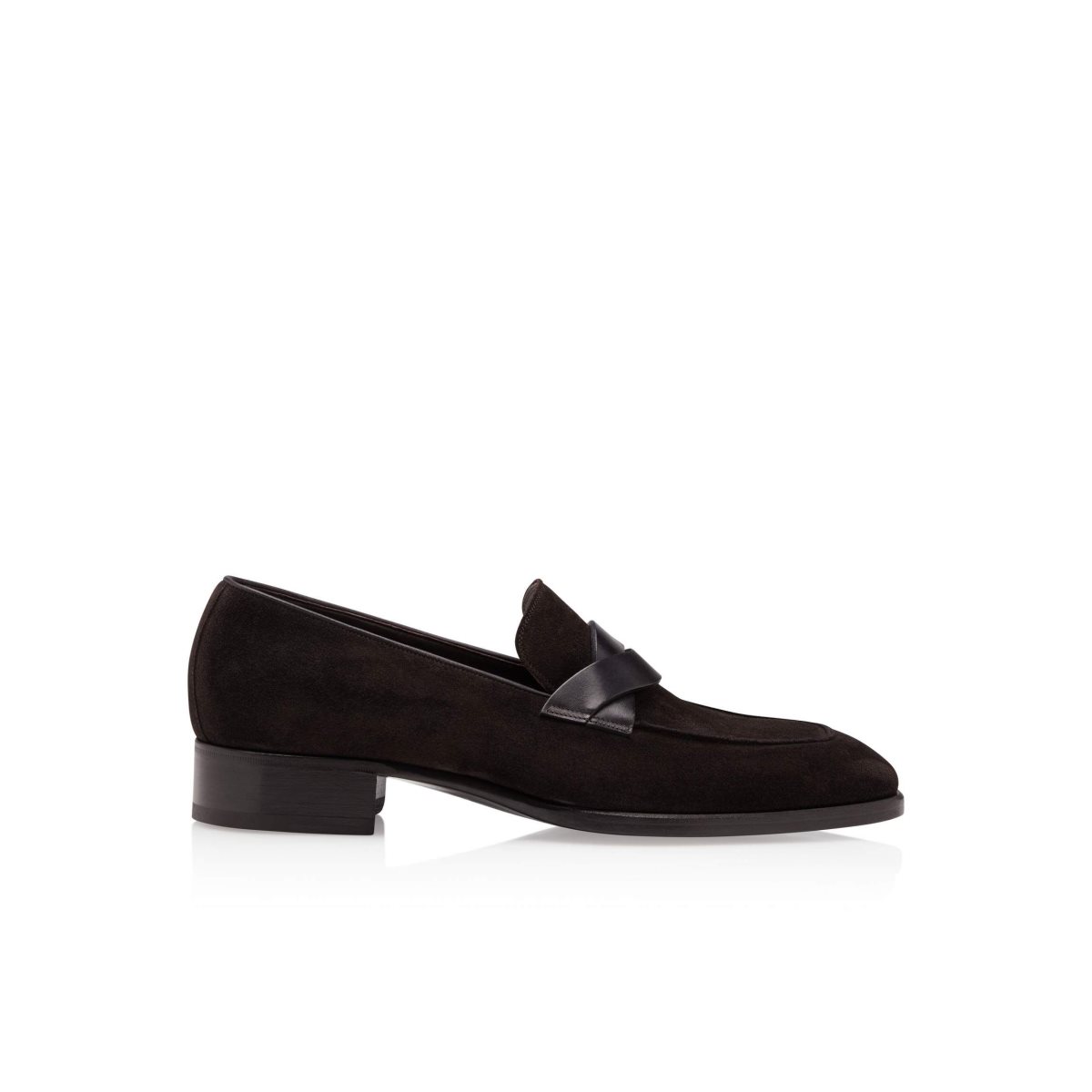 Tom Ford Mocka Elkan Twisted Band Loafers Herr Mörk | 670RQLPVO