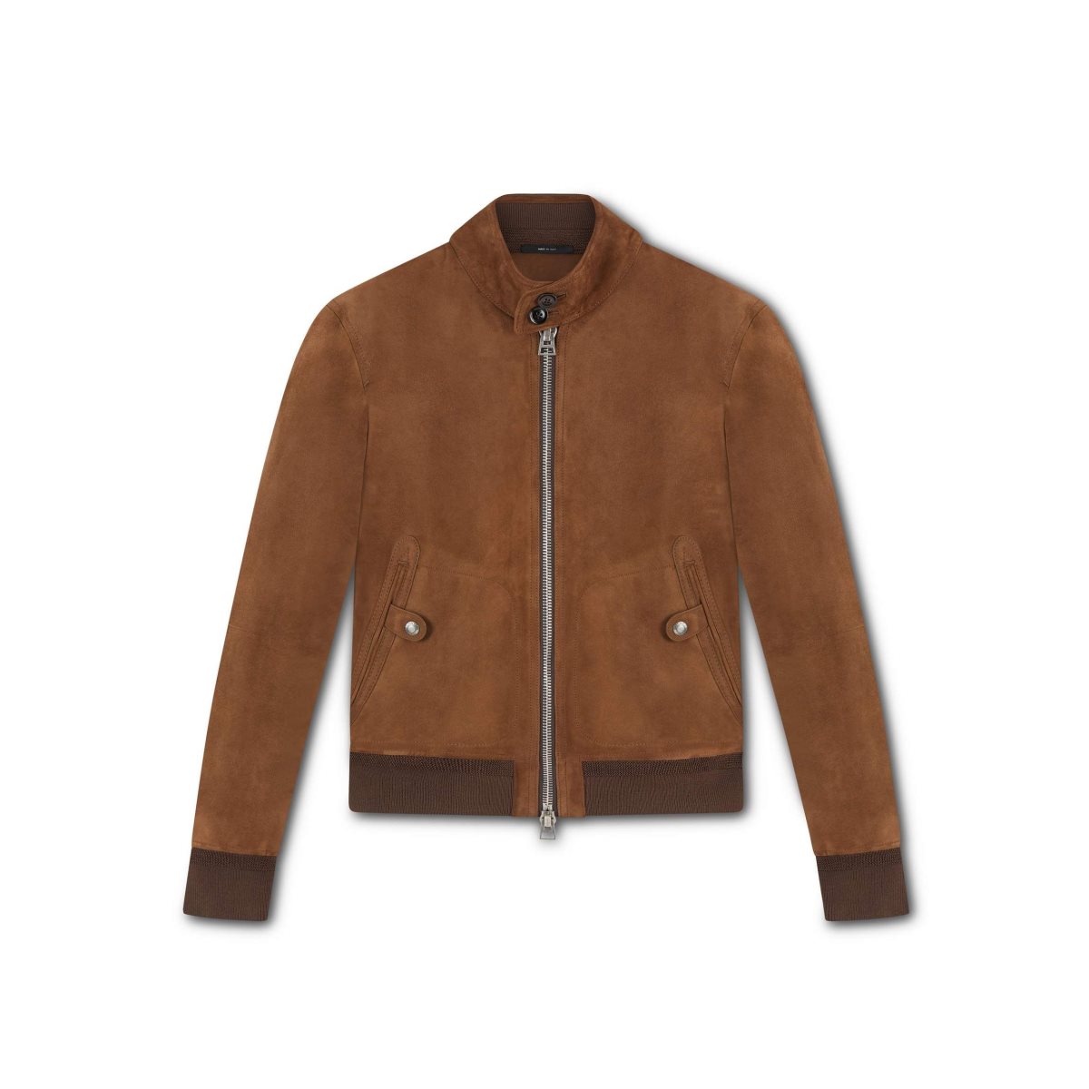 Tom Ford Mocka Harrington Jacket Ytterkläder Herr Bruna | 976ZIUTOL