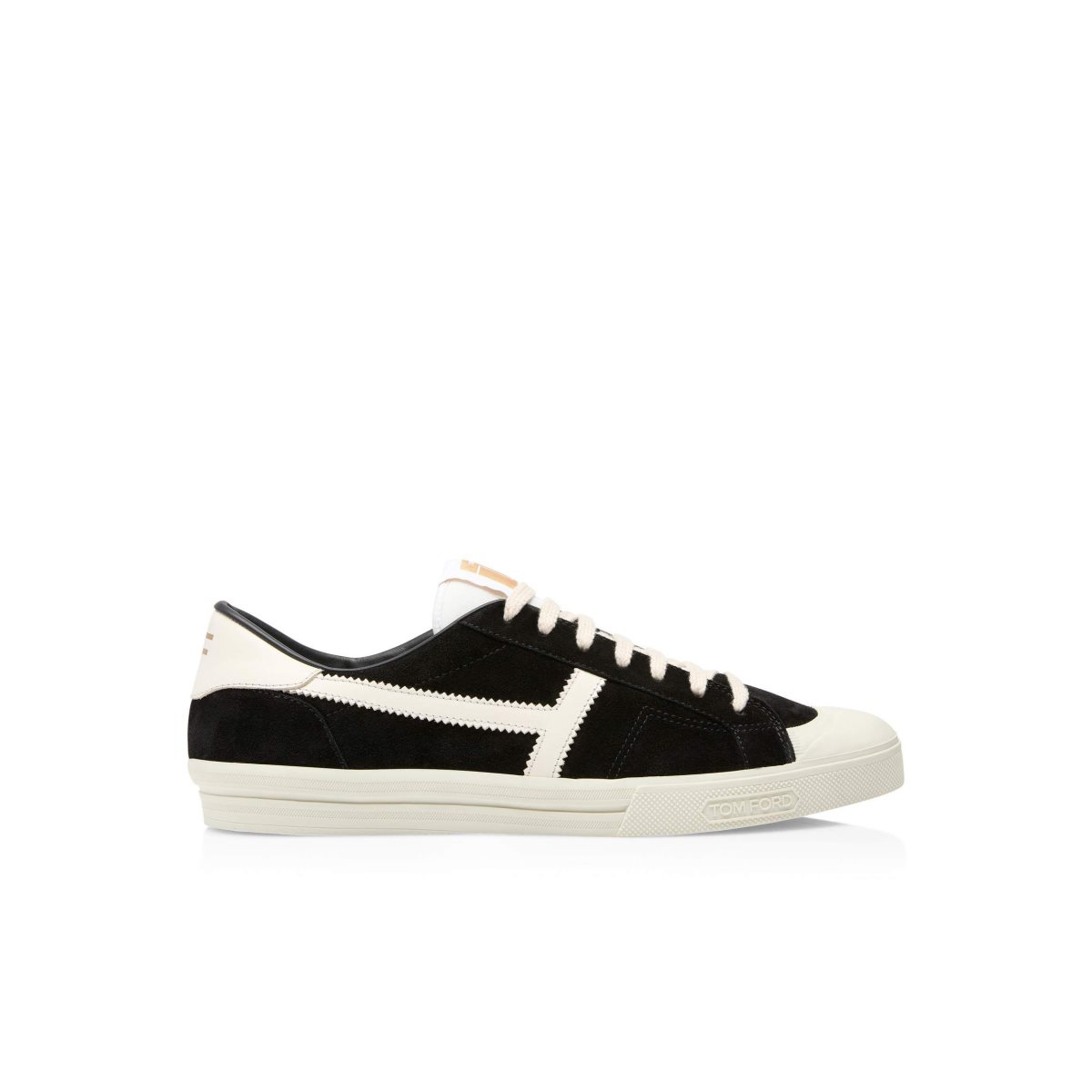 Tom Ford Mocka Jarvis Sneakers Herr Svarta Beige Grädde | 027JEMXKC