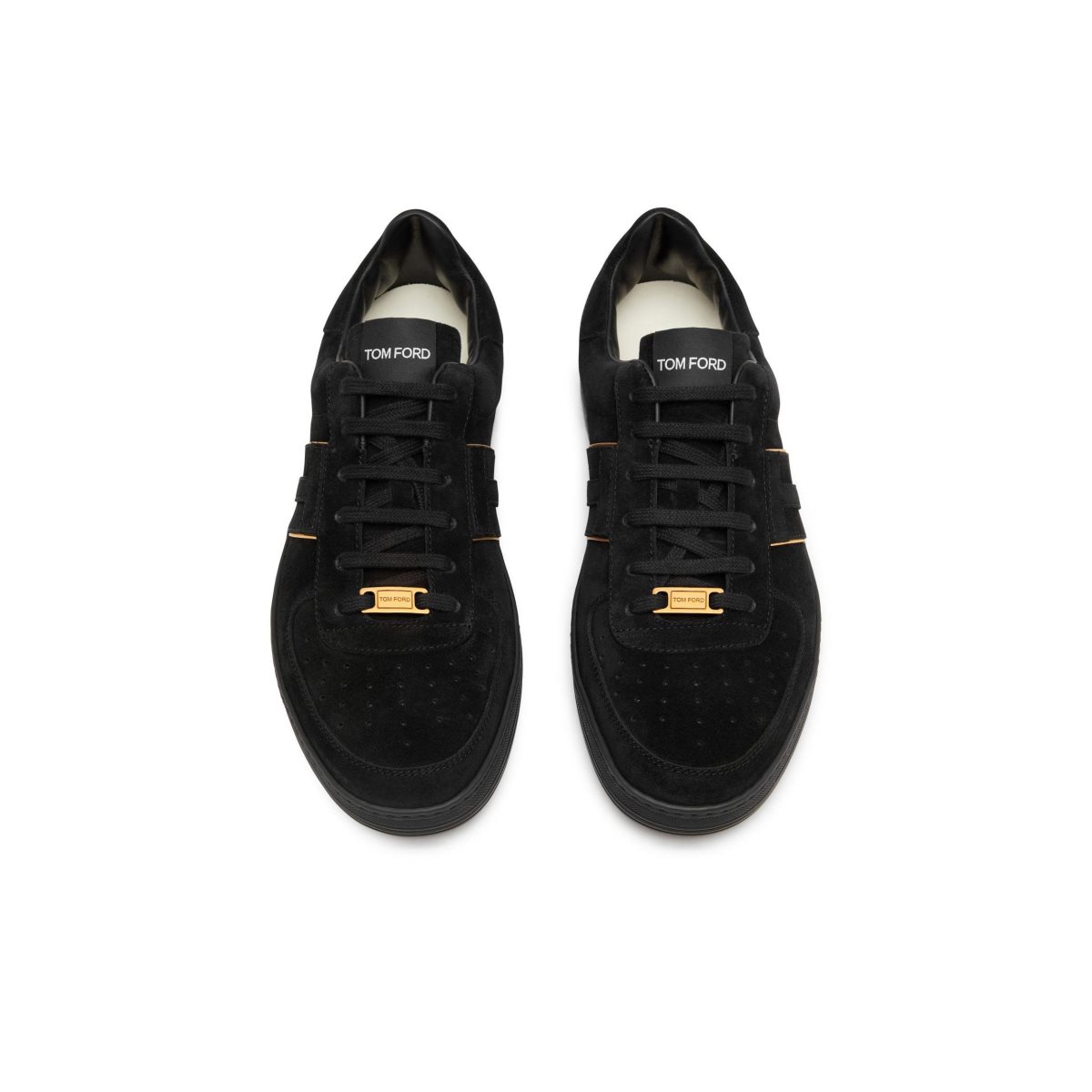 Tom Ford Mocka Radcliffe Sneakers Herr Svarta Guld Svarta | 250NWFAPR