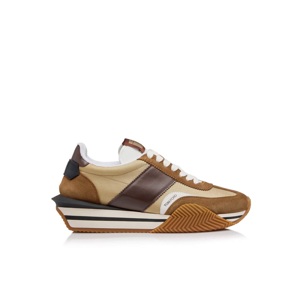 Tom Ford Mocka Technical Fabric James Sneakers Herr Hazel | 350RFKCPY