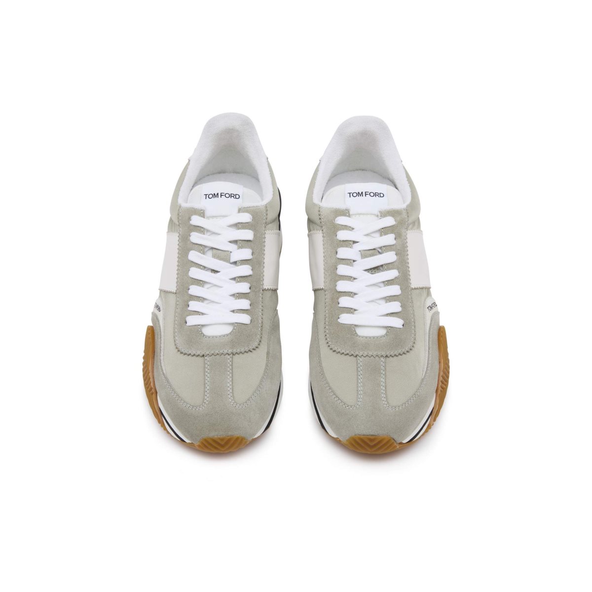 Tom Ford Mocka Technical Fabric James Sneakers Herr Grå | 392LDZYBJ