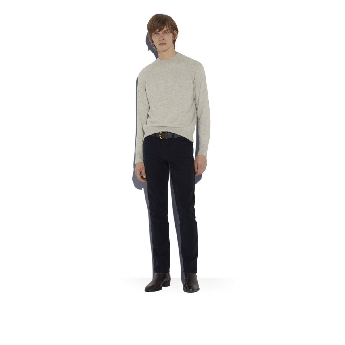 Tom Ford Moleskin Stretch Slim Fit Jeans Herr Marinblå | 862XCGRVE