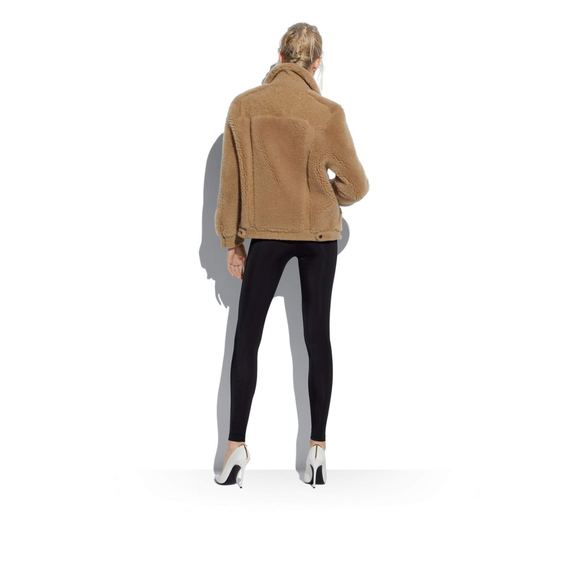 Tom Ford Nappa Shearling Jean Jacket Ytterkläder Dam Beige | 513JMFTPN