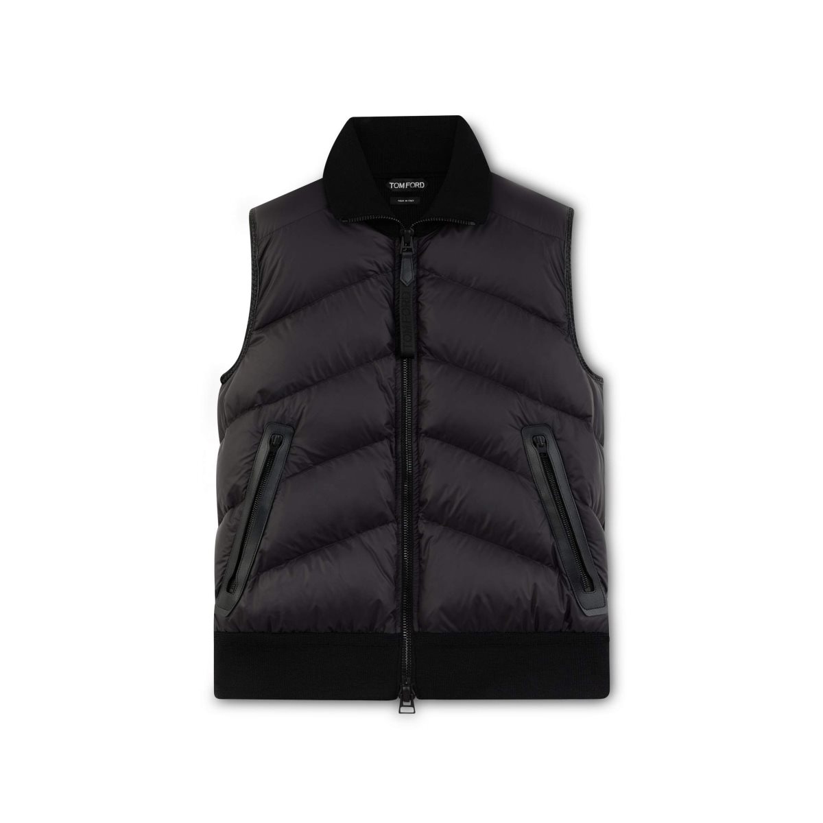 Tom Ford Nylon Down Merino Gilet Ytterkläder Herr Svarta | 976PZBDCI