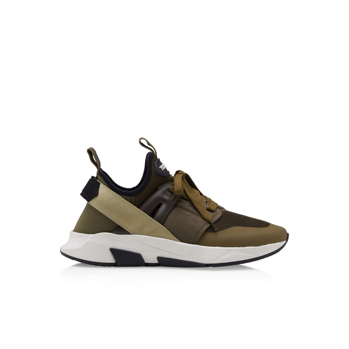 Tom Ford Nylon Mesh Jago Sneakers Herr Military | 542MZBEJA