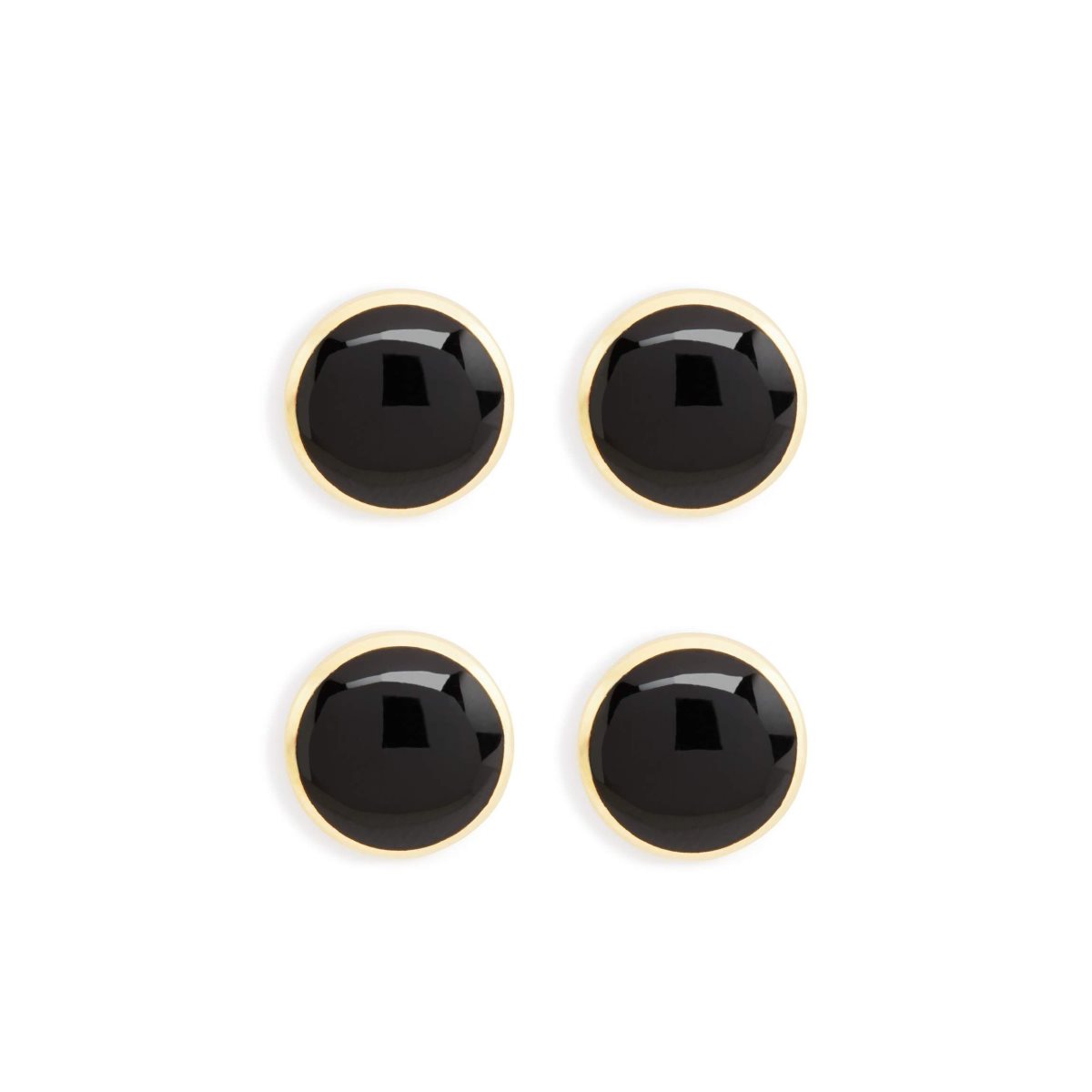 Tom Ford Onyx Round Studs Smycken Herr Guld Svarta | 143XMBLAJ