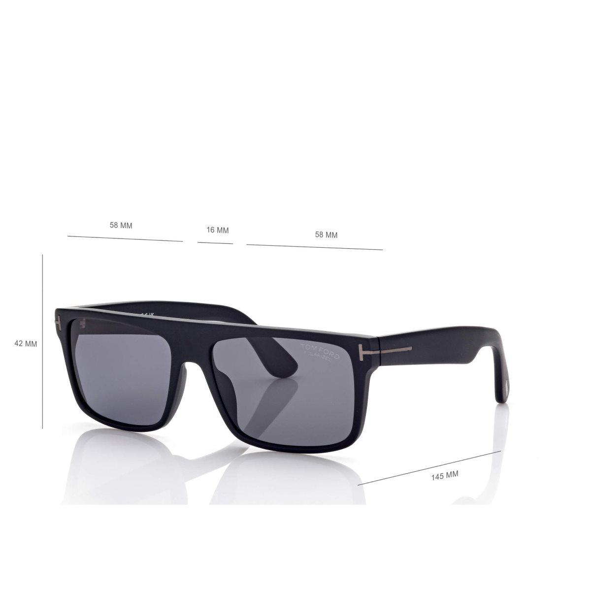 Tom Ford Polarized Philippe Solglasögon Herr Svarta | 980OWFBLR