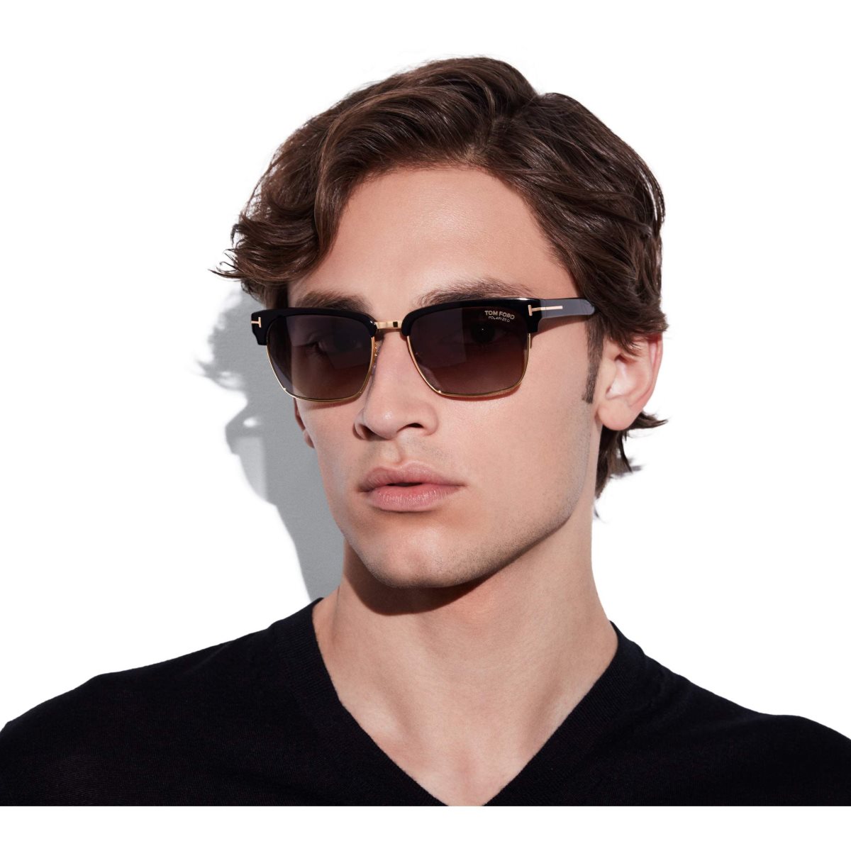 Tom Ford Polarized River Solglasögon Herr Svarta | 013GUSMRY